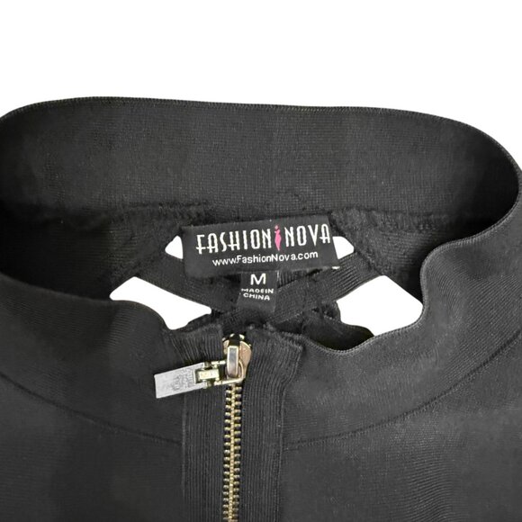 Fashion Nova Cropped Rolyn Bandage Jacket - Picture 8 of 9